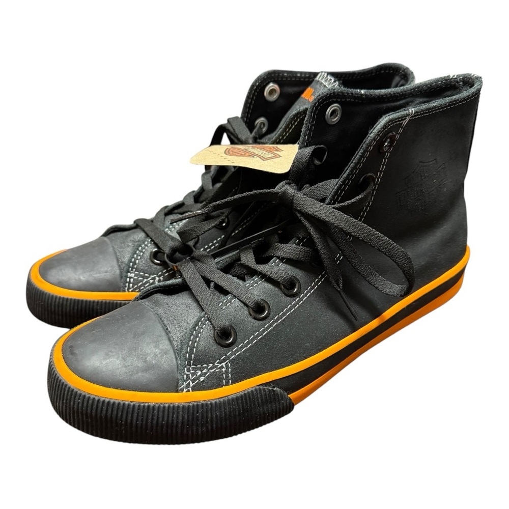 Men’s Harley Davidson Nathan HighTop Bar & Shield Sneaker Tennis Shoe Size 7.5 - Picture 4 of 8